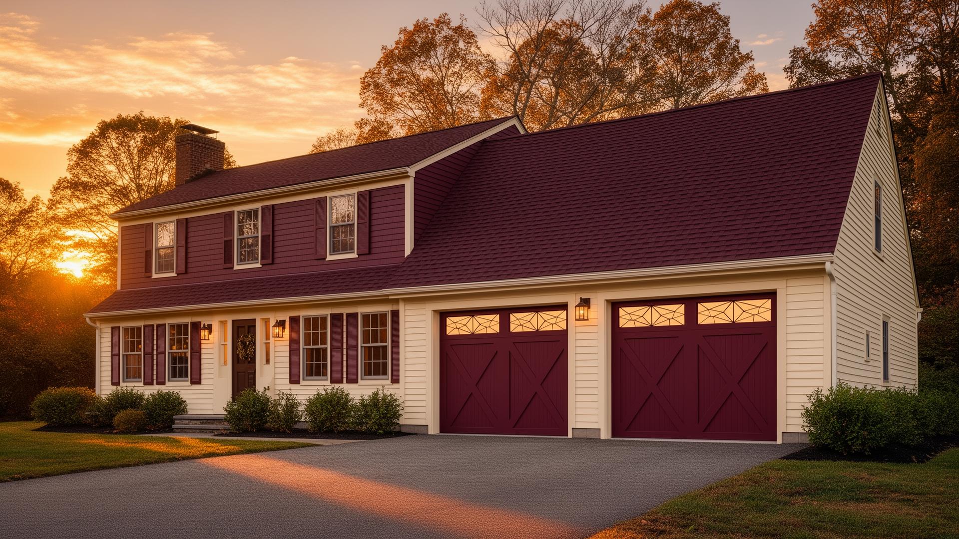 Professional garage door installation on colonial home in Spencer, Ohio - Garage Door Spencer